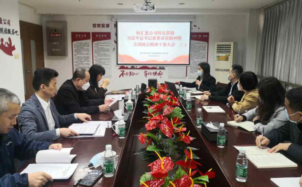 學(xué)深悟透兩會精神  篤行實干穩(wěn)步向前——恒匯盈公司召開傳達學(xué)習(xí)貫徹習(xí)近平總書記重要講話精神和全國兩會精神干部大會