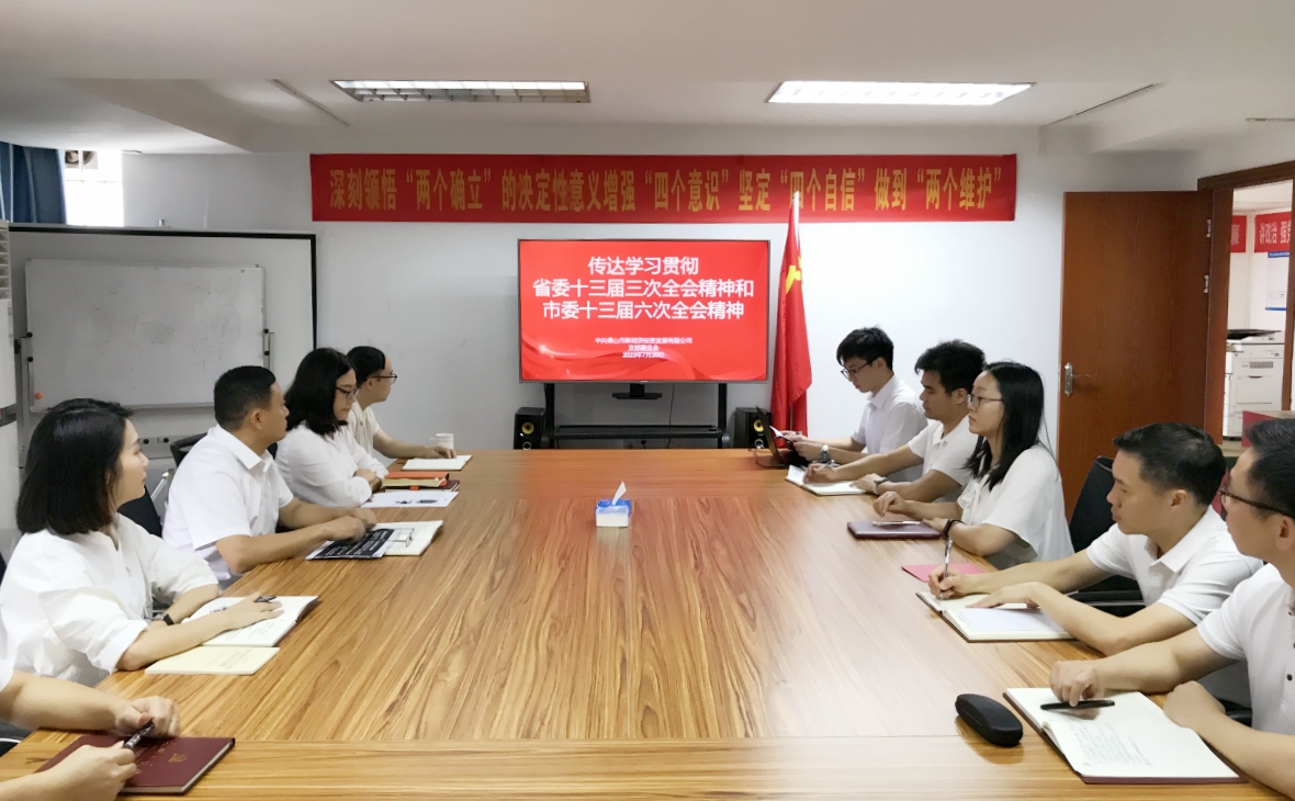 錨定“走在前列”總目標 展現(xiàn)新投公司新作為——新投公司黨支部傳達學(xué)習(xí)貫徹省委十三屆三次全會精神、市委十三屆六次全會精神和鄭軻書記在國資國企調(diào)研座談會上的講話精神